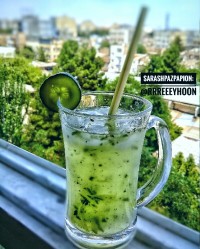 نوشیدنی خیار و نعنا