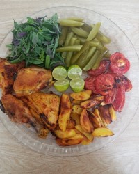 پخت مرغ در فر