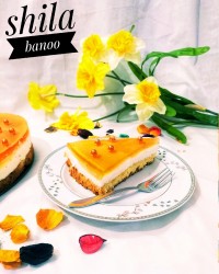 چیز کیک هلو و انبه