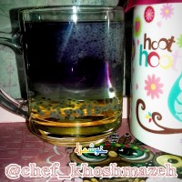 57_ شربت زعفران و گل پنیرک با یخ شربتی