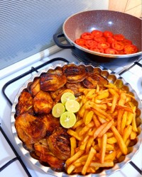 بادمجان و گوجه