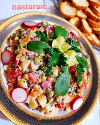 سالاد عدس مخصوص