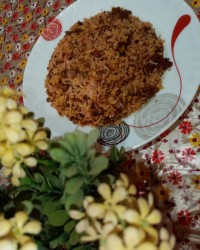 عدس پلو با گوشت چرخ کرده
