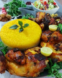 اکبرجوجه با سس مخصوص