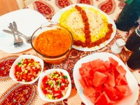 مانی پلو،سوپ