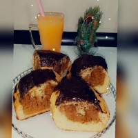 کیک دورنگ شکلاتی