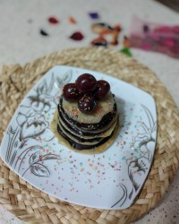 پنکیک ساده و شکلاتی