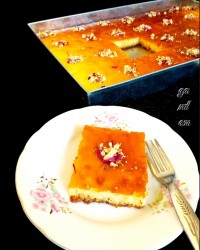 کیک شربتی (کیک باقلوا) تنوری