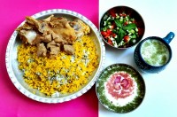 سبزی پلو با گوشت