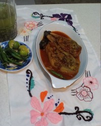 بادمجان شکم پر گیلانی