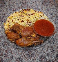 زرشک پلوبامرغ