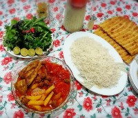 خورشت بادمجان با گوشت قل قلی ...