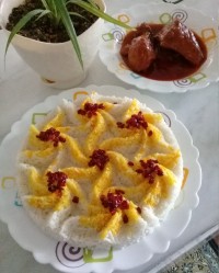 زرشک پلوبامرغ جاتون سبز☘☘☘