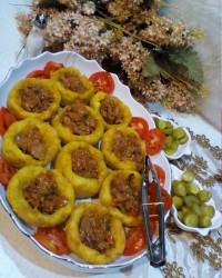 مانتی سیب زمینی