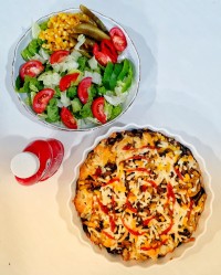 گراتن مرغ و سیب زمینی