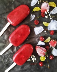 بستنی یخی آلبالو