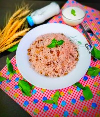 عدس پلو بدون گوشت