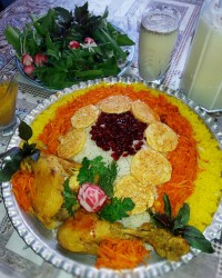 هویـج پلـو با مـرغ...