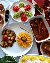 خورش کدو بادمجان