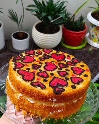 کیک طرحدار (مناسب یلدا)