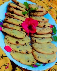 شیرینی کشمشی خودم پز با دستور پاپیون☺️