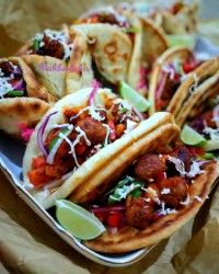 تاکو گوشت قلقلی