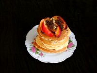 پنکیک با مغزی شکلات