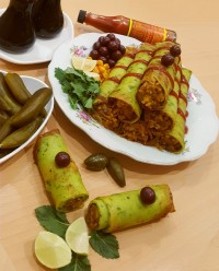 کرپ گوشت و سبزیجات