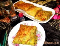 کرپ گوشت و سبزیجات
