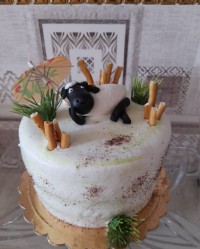 اولین کیکمو برای عید قربان درست کردم