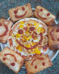 پیراشکی و پیتزا