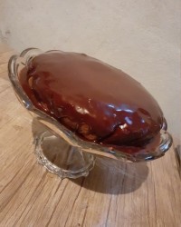 کیک شکلاتی باروکش گاناش