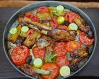 گوجه بادمجون تنوری♡ (شام عید سعید قربان)☆