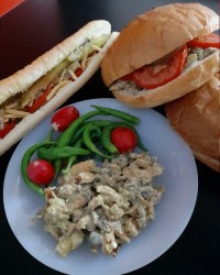 دونر مرغ گرم