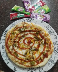 پیتزا مرغ وگوشت