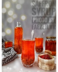 Honey saffron syrup