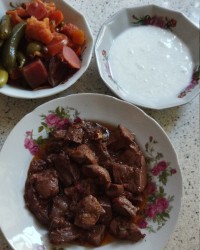 (جغوربغور)خوراک دل وجگرگوسفند❤️ ❤️