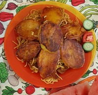 ماکارانی باته دیگ سیب زمینی