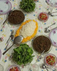 قرمه سبزی منزل مادر همسرم