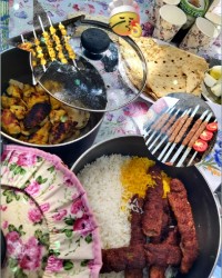 {♡چلوکباب کوبیده و جوجه♡}