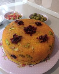 ته چین باقالی ومرغ ?