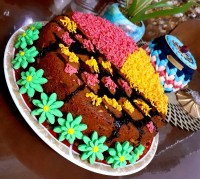 کیک کارامل شکلاتی یه عصرونه دلبرانه