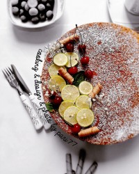 کیک لیمو ترش حتما ورق بزن همه رو ببین گل