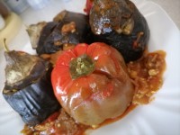 دلمه بادمجان سلام به پاپیون عزیز وخواهرهای گلم عید غدیر خم مبارک باد