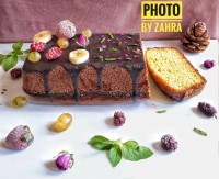 کیک هل و گلاب و زعفران