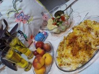 لوبیا پلو گیاهی