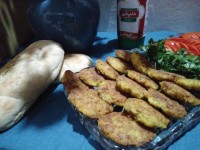کتلت به همراه نان خودم پز