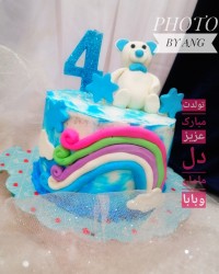 کیک شیفون با روکش خامه