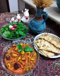 خوراک لوبیاسبز با مرغ