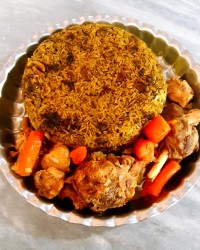 سبزی پلو با ماهیچه